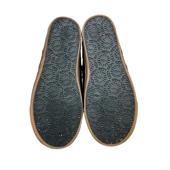 UGG Black Rylan Cable Knit Slippers Shoes Size 6 - Picture 8 of 8